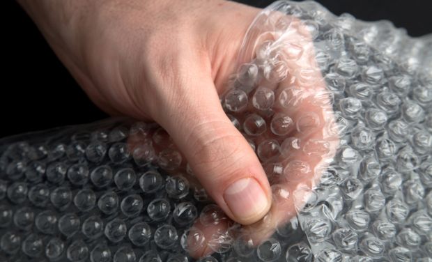 bursting bubble wrap
